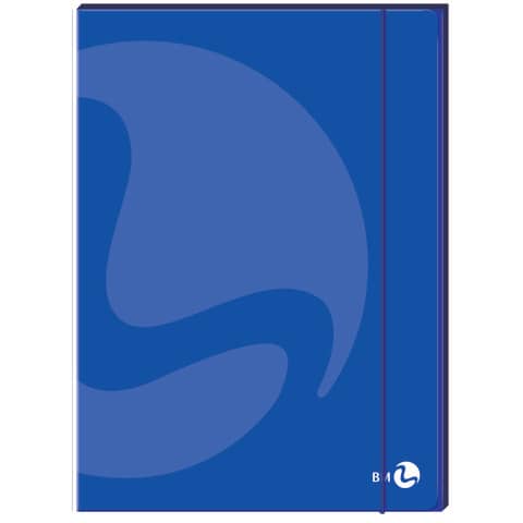 Cartellette 3 lembi BM Color con dorso 1 cm ed elastico colori assortiti conf. 6 pz  - 112775